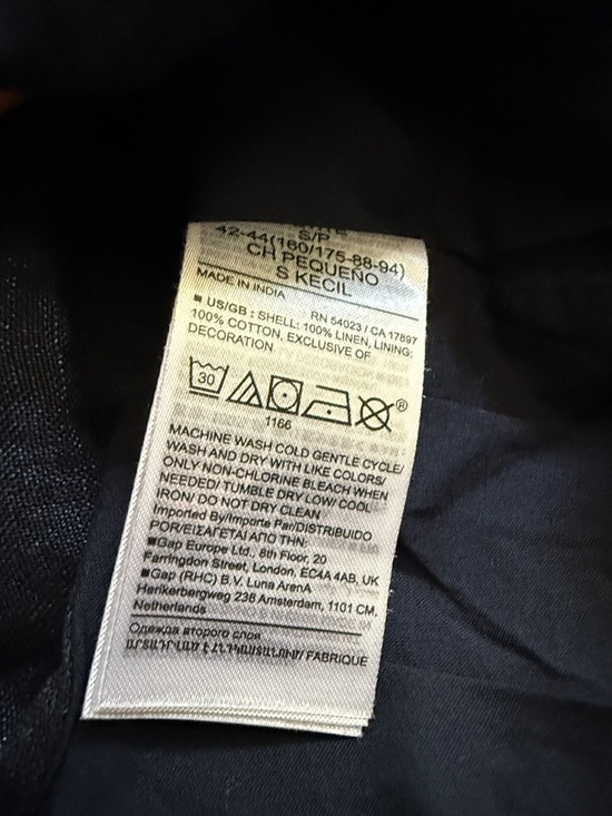 Banana Republic Yara Embroidered Linen Top Blouse Size SP - Picture 6 of 6